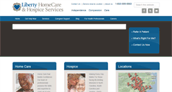 Desktop Screenshot of libertyhomecare.com